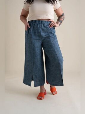 Conscious Clothing “Zero Waste” Pants in Indigo Chambray